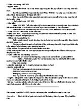 Đề cương bồi dưỡng học sinh giỏi môn Lịch sử Lớp 11